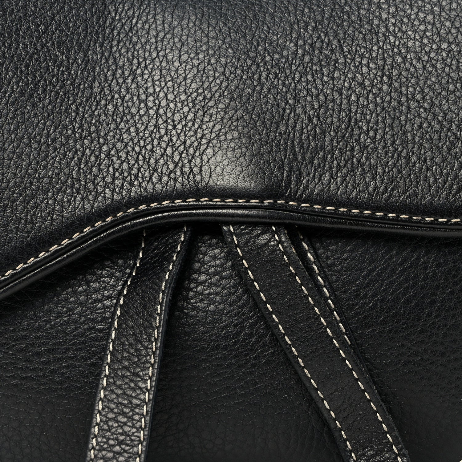 Christian Dior Calfskin Double Saddle Bag Black 8 of 10