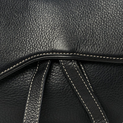 Christian Dior Calfskin Double Saddle Bag Black 8 of 10