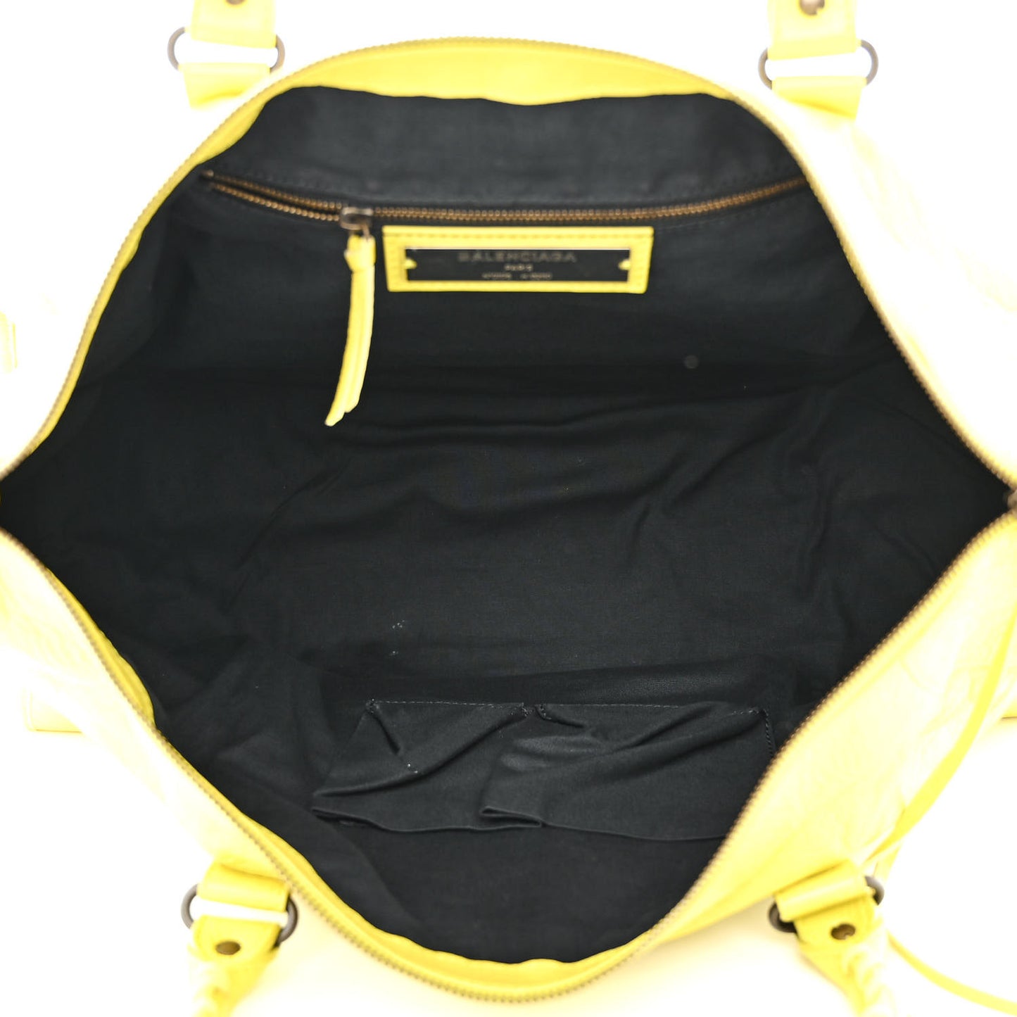 Agneau Classic Hardware Work Jaune Poussin