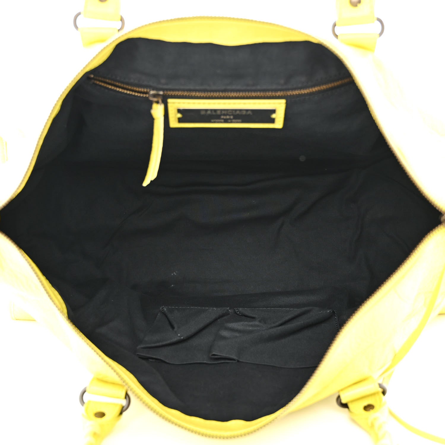 Balenciaga Agneau Classic Hardware Work Jaune Poussin 5 of 12