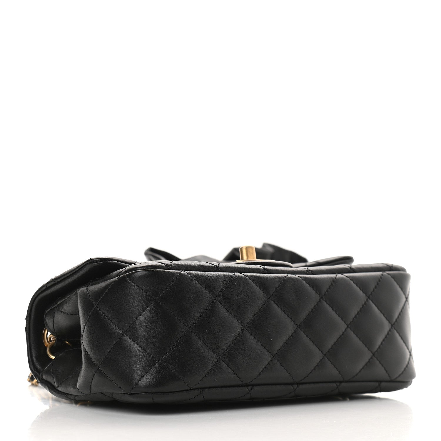 Chanel Lambskin Quilted Mini Romance Rectangular Flap Black 4 of 9