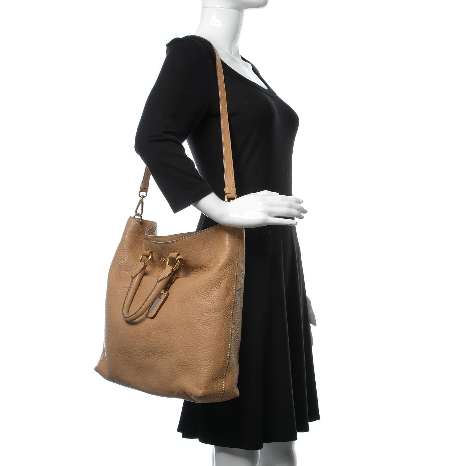 Prada Vitello Daino Tote Sughero 2 of 13