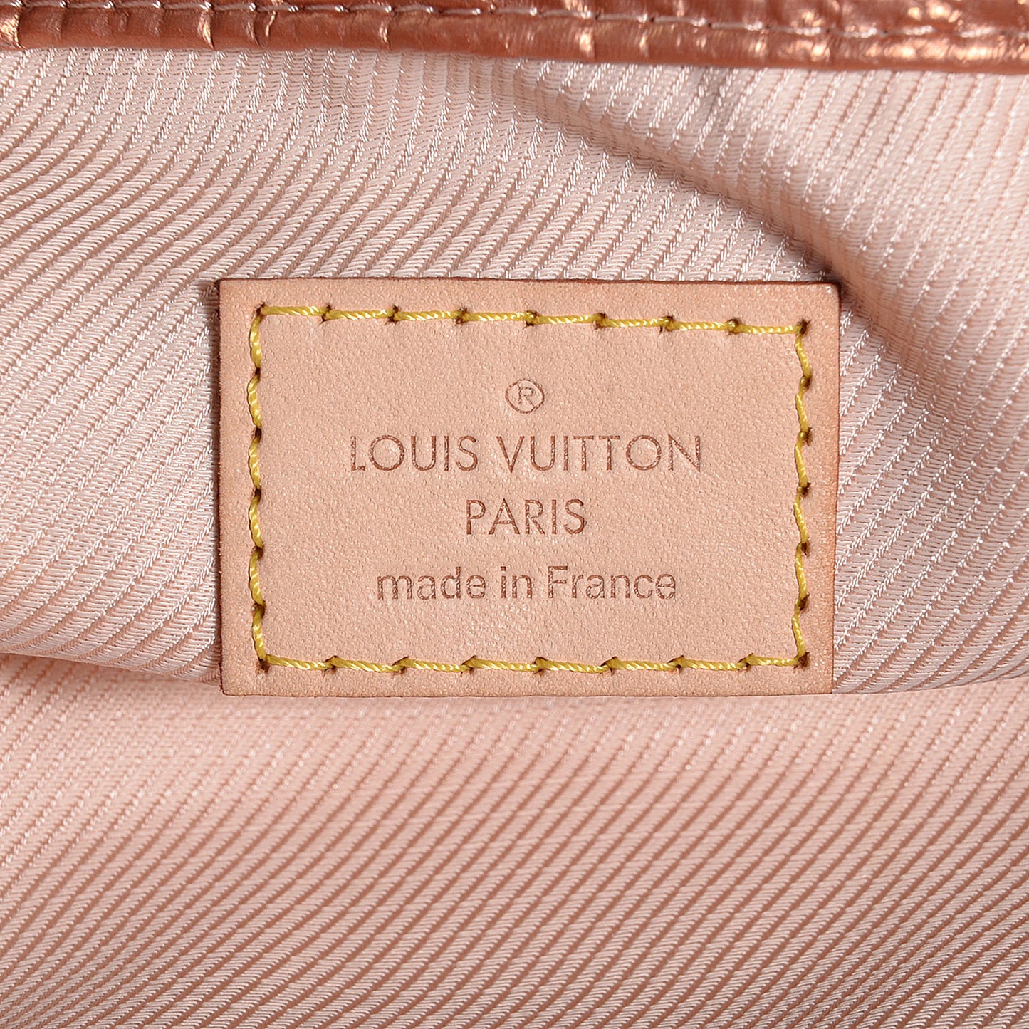 Jacquard Quilted Monogram Limelight Clutch GM Rose Gold