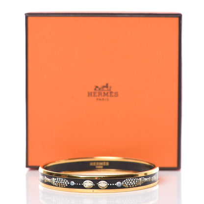 Hermes Enamel Printed Narrow Bracelet 65 6 of 6