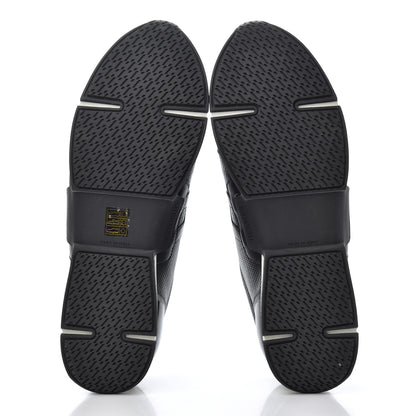 Hermes Calfskin Perforated Mens Starter Sneakers 45.5 Black 5 of 12