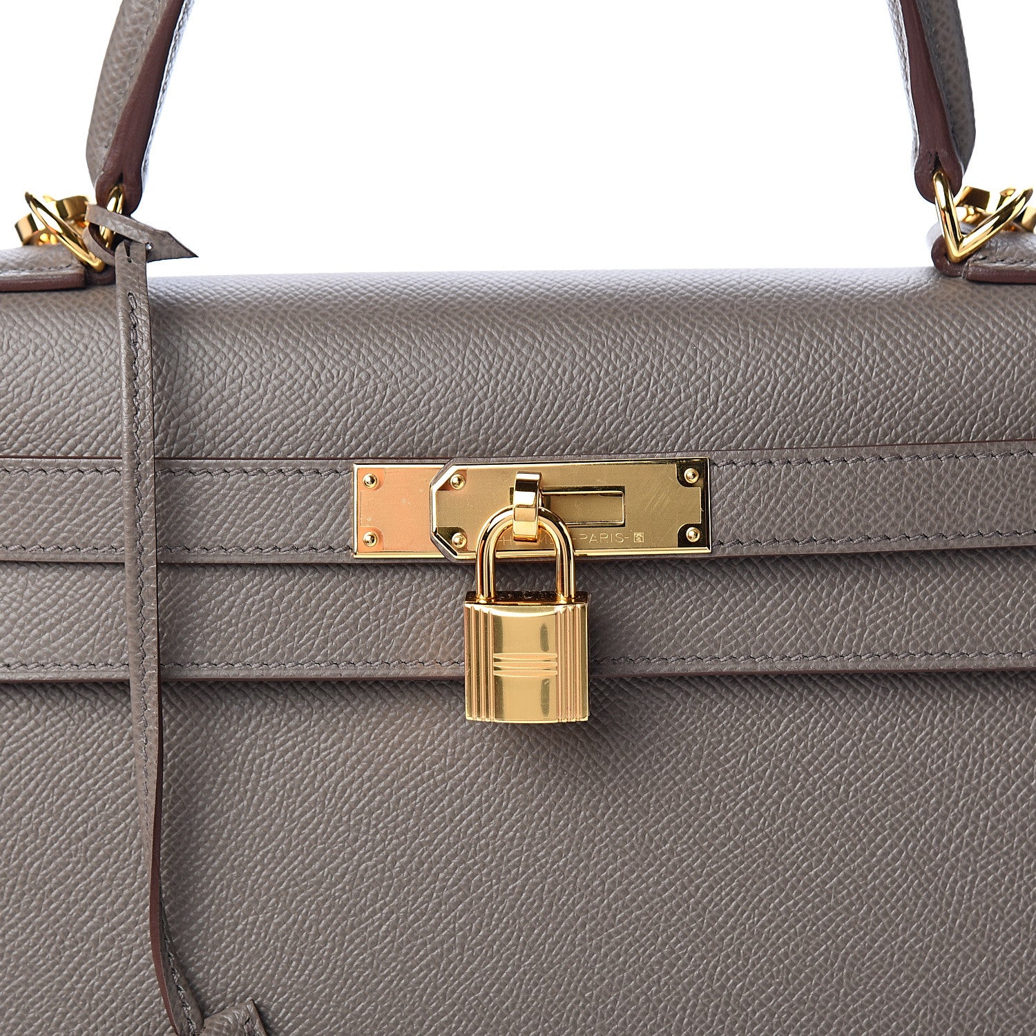 Hermes Epsom Kelly Sellier 28 Etain 9 of 10