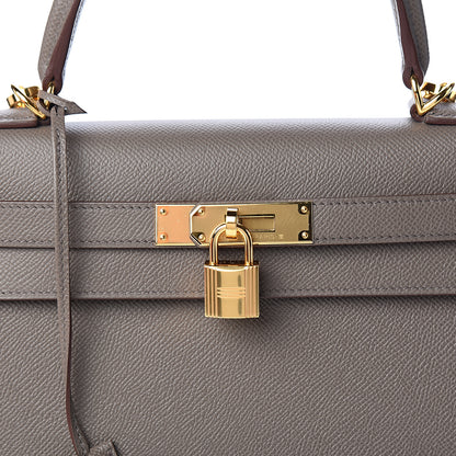 Hermes Epsom Kelly Sellier 28 Etain 9 of 10