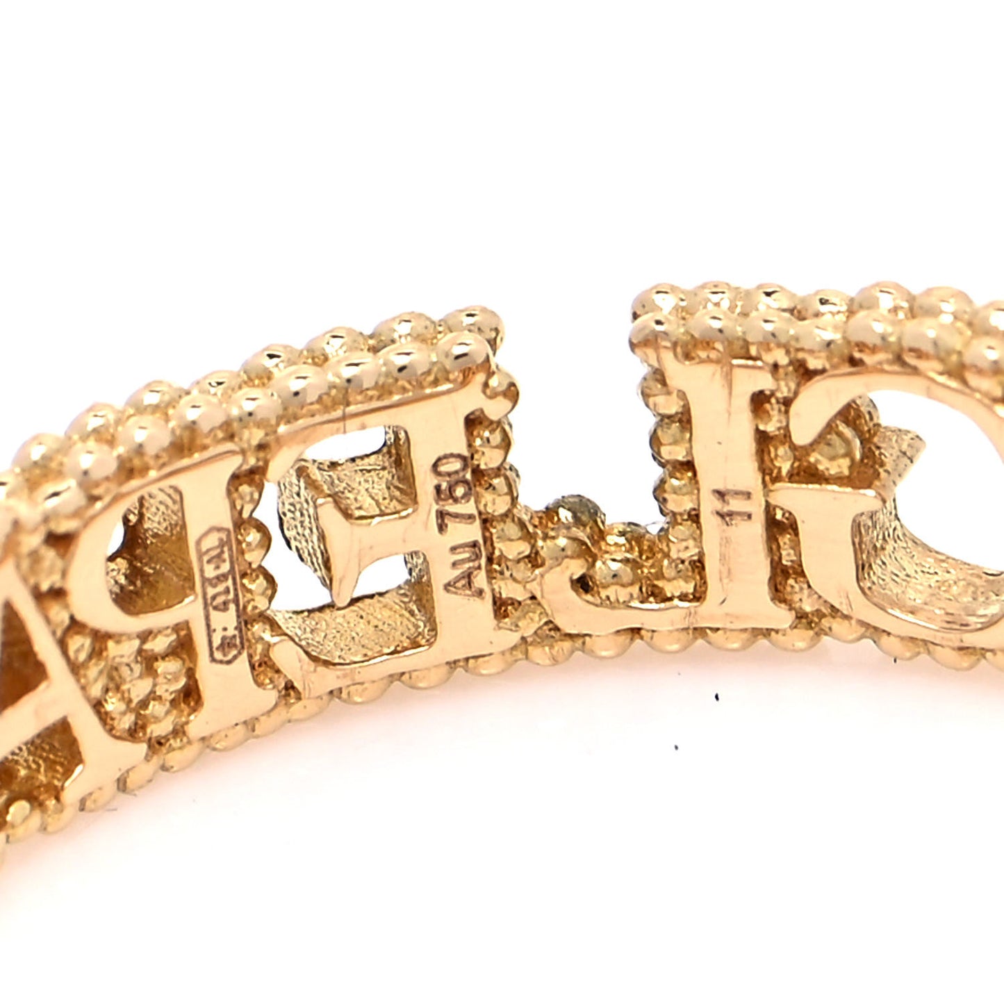 18K Yellow Gold L'Aveugle Par Amour Ring 50 5.25