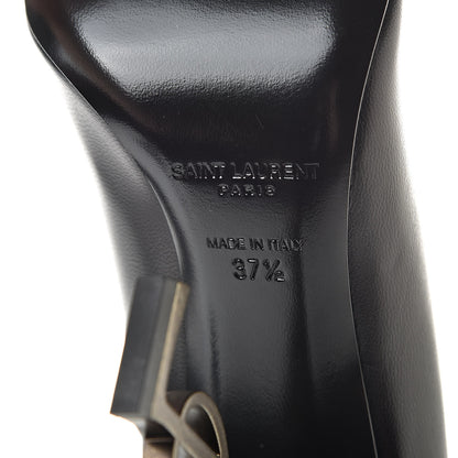 Saint Laurent Calfskin Opyum 110 Pumps 37.5 Black Gold 7 of 10