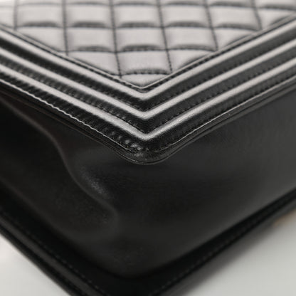 Chanel Lambskin Quilted Medium Boy Flap Black 12 of 17