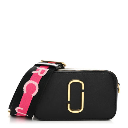 Marc Jacobs Saffiano Snapshot Camera Bag Black Grey 1 of 11