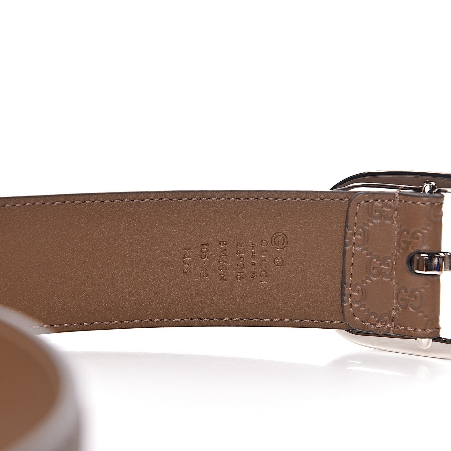 Microguccissima Belt 105 42 Acero