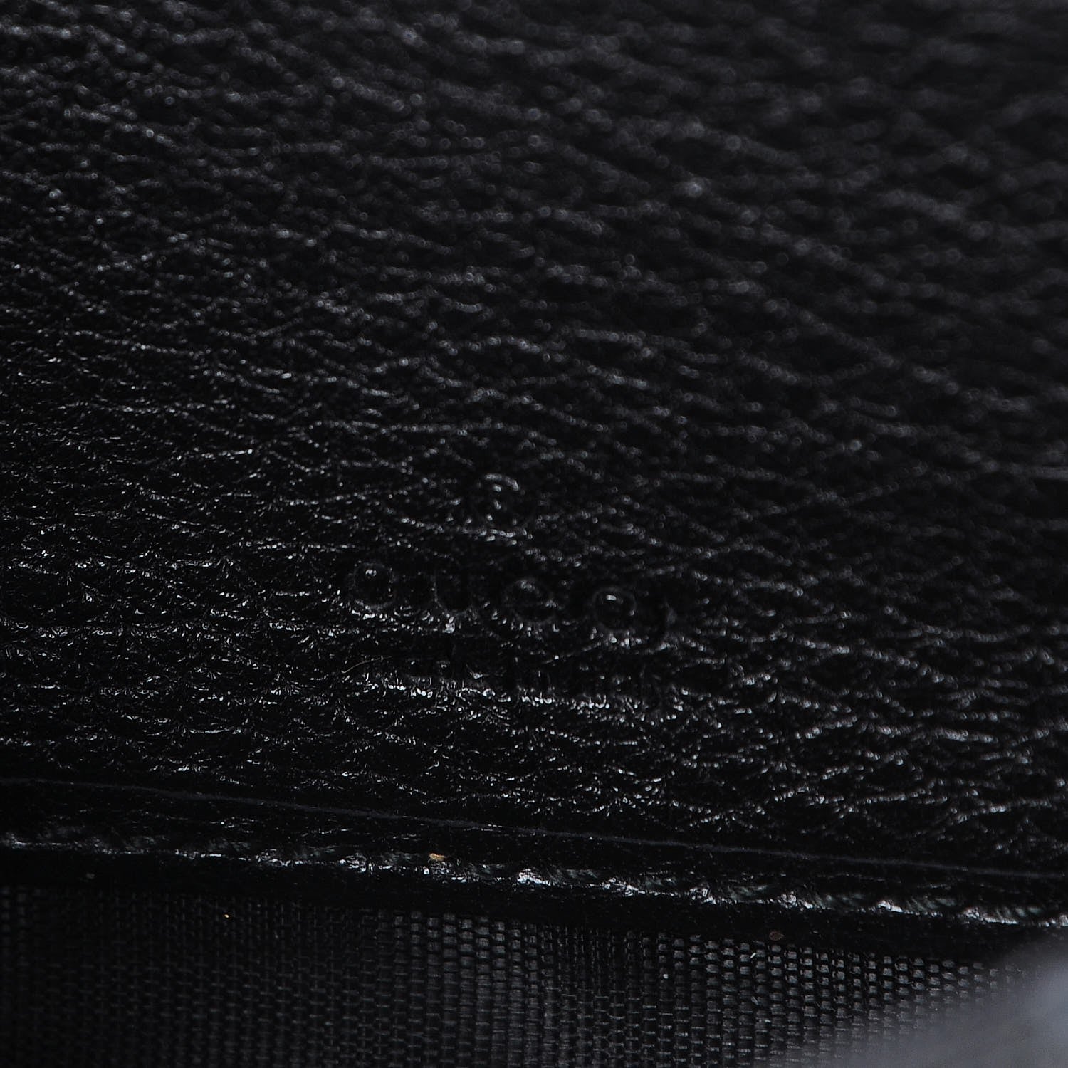 Gucci Pebbled Calfskin Studded Soho Compact Disco Zip Around Wallet Black 6 of 7