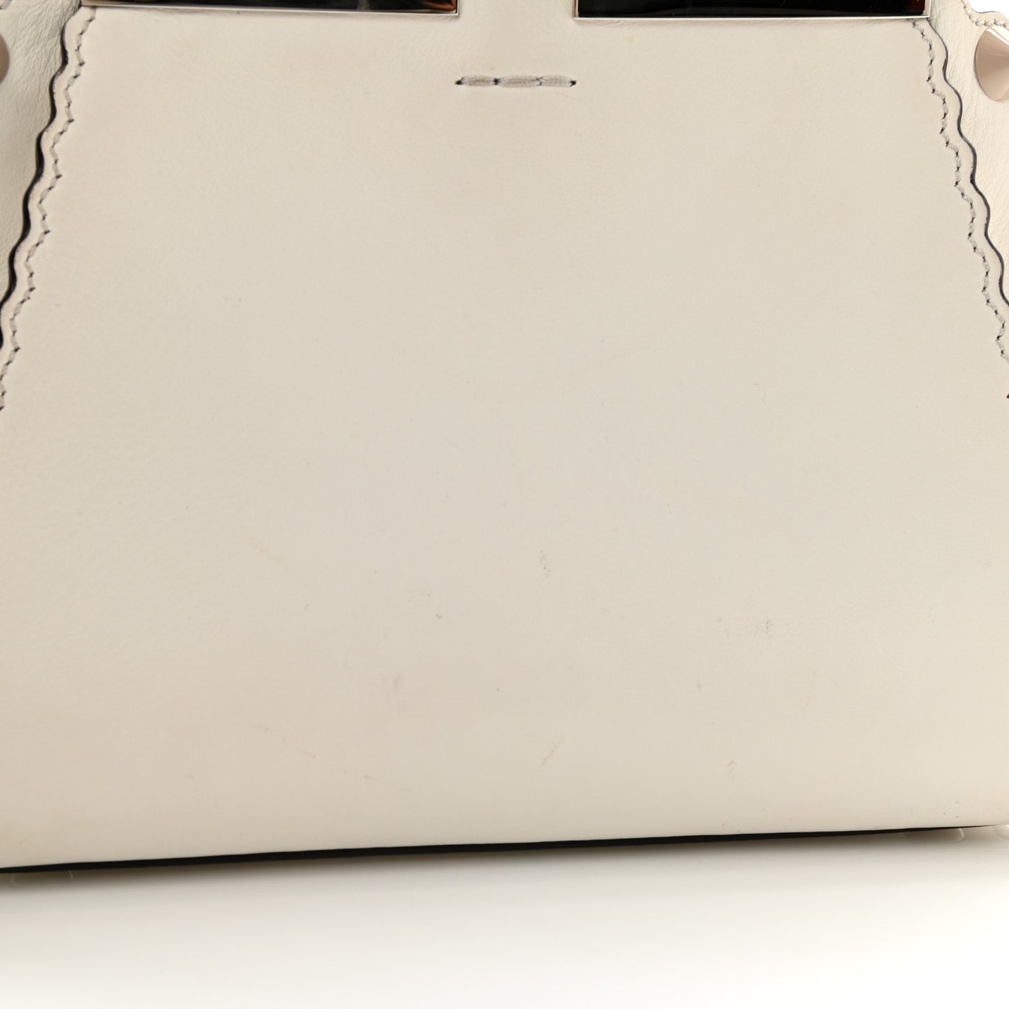 Vitello Scalloped Studded Mini 3Jours Tote Ice Cloude