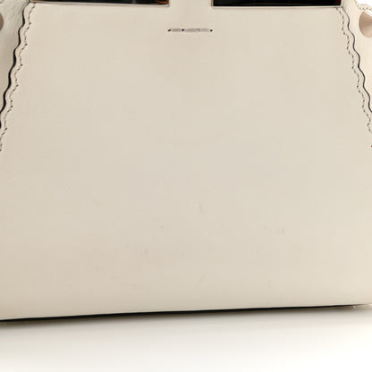 Fendi Vitello Scalloped Studded Mini 3Jours Tote Ice Cloude 14 of 14