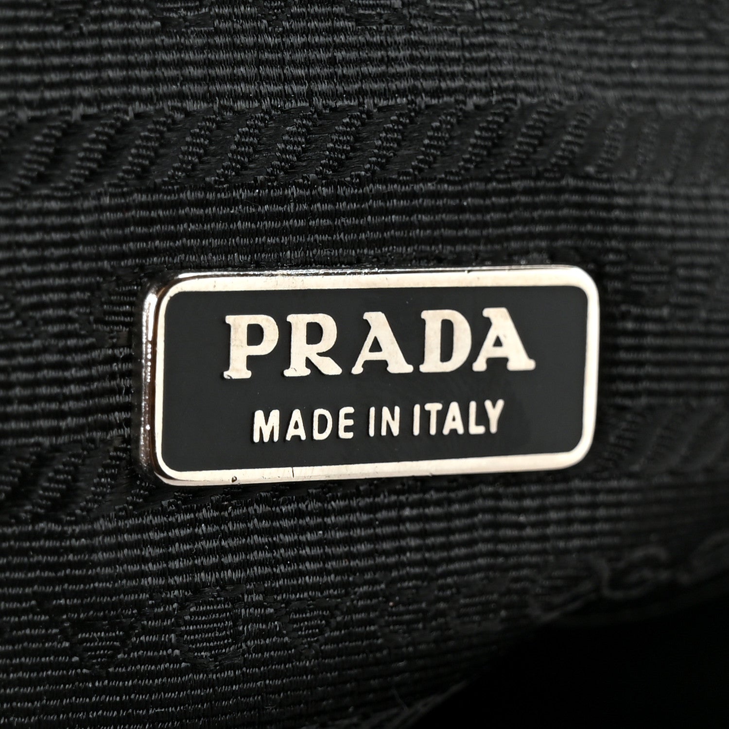 Prada Tessuto Nylon Saffiano Kisslock Shoulder Bag Black 6 of 10