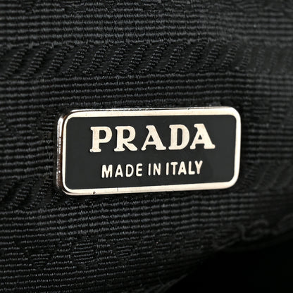 Prada Tessuto Nylon Saffiano Kisslock Shoulder Bag Black 6 of 10