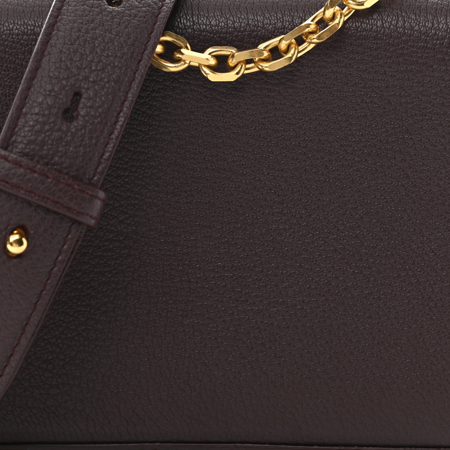 Alexander McQueen Silky Amish Grained Goatskin Box Shoulder Bag 16 Burgundy 15 of 19