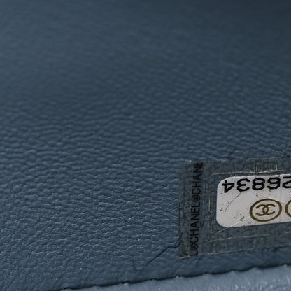 Chanel Python Jumbo Double Flap Light Blue 7 of 16