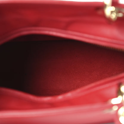 Christian Dior Calfskin Niki De Saint Phalle Medium Supple Lady Dior Red 5 of 15