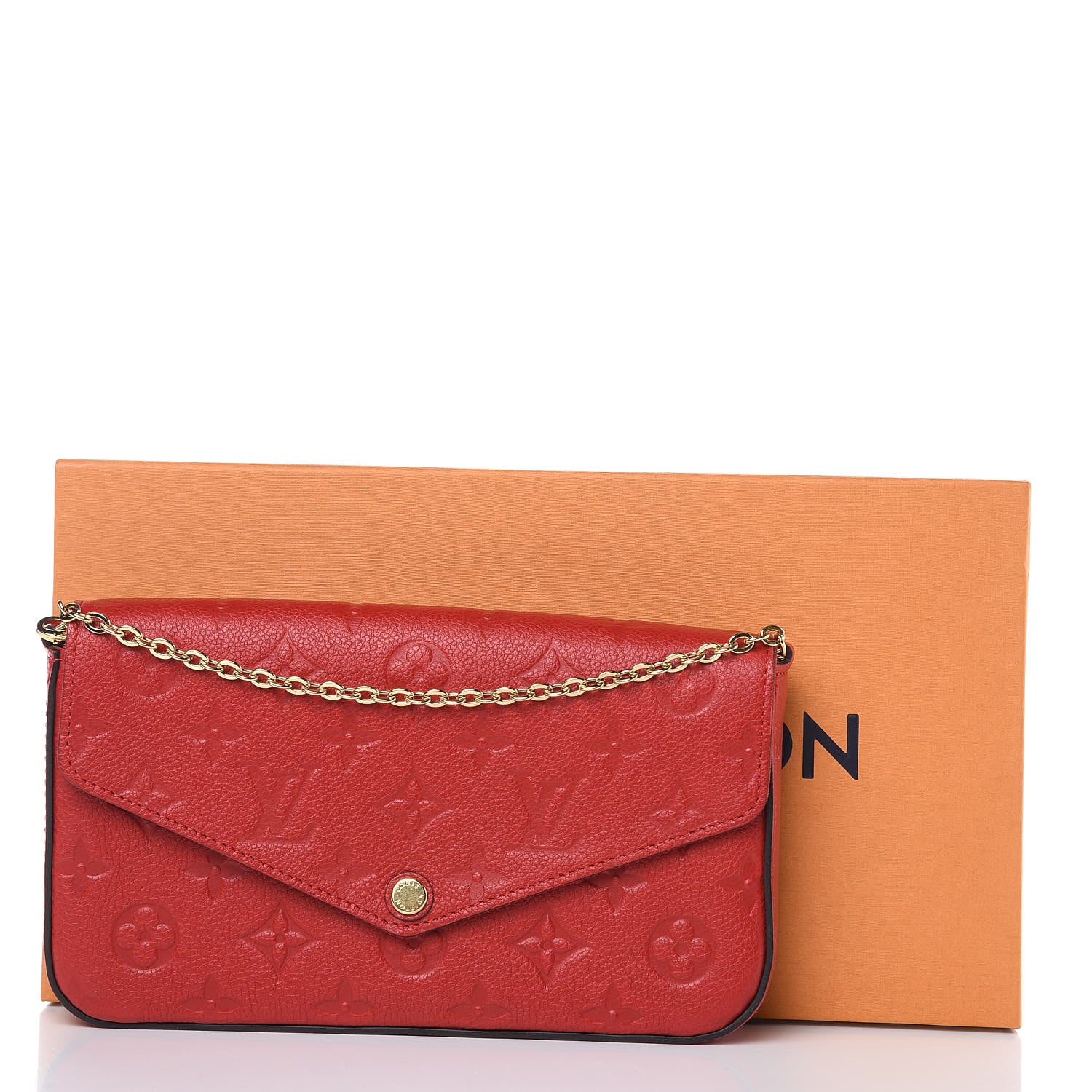 Louis Vuitton Empreinte Pochette Felicie Chain Wallet Cherry 13 of 13