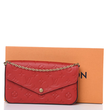 Louis Vuitton Empreinte Pochette Felicie Chain Wallet Cherry 13 of 13