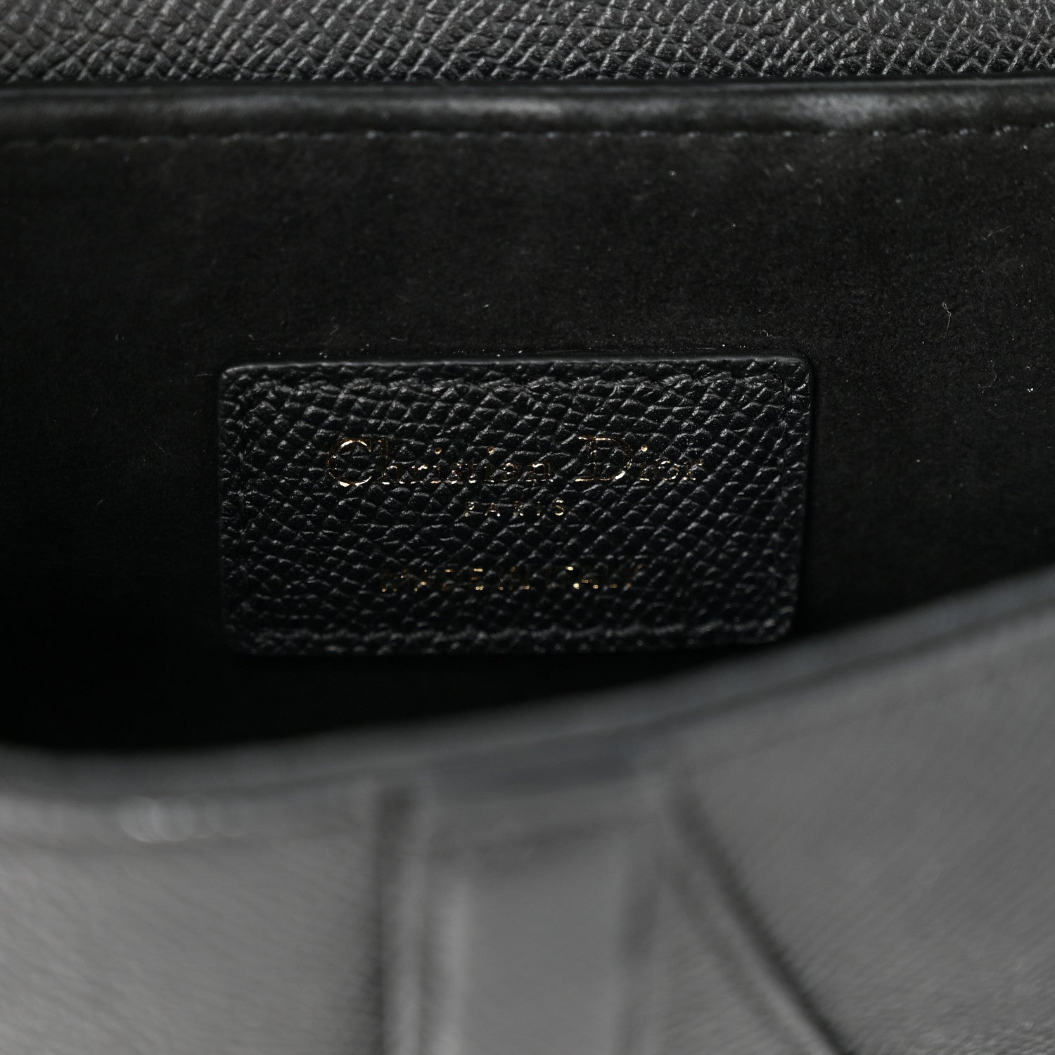 Christian Dior Grained Calfskin Mini Saddle Bag Black 6 of 13