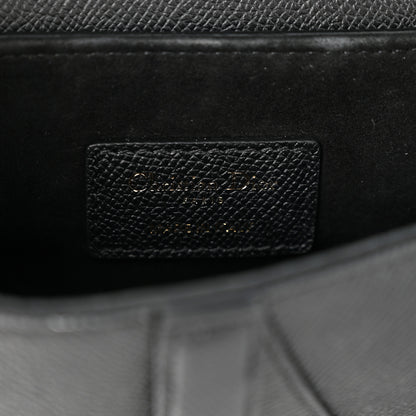 Christian Dior Grained Calfskin Mini Saddle Bag Black 6 of 13