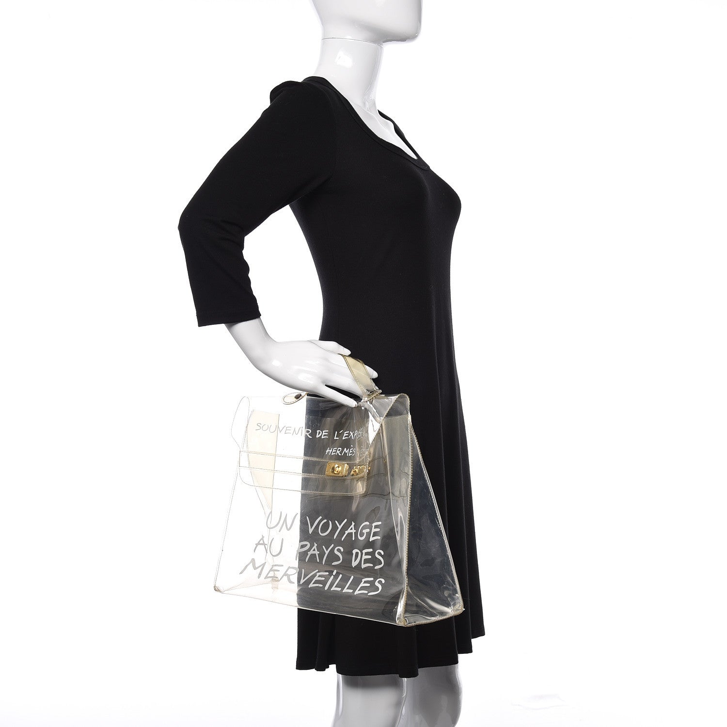 Hermes Vinyl Souvenir De L'Exposition Kelly Transparent 2 of 18