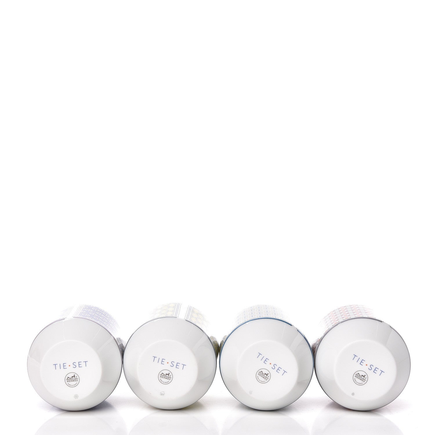 Hermes Porcelain Tie Set 4 Tumblers 4 of 6