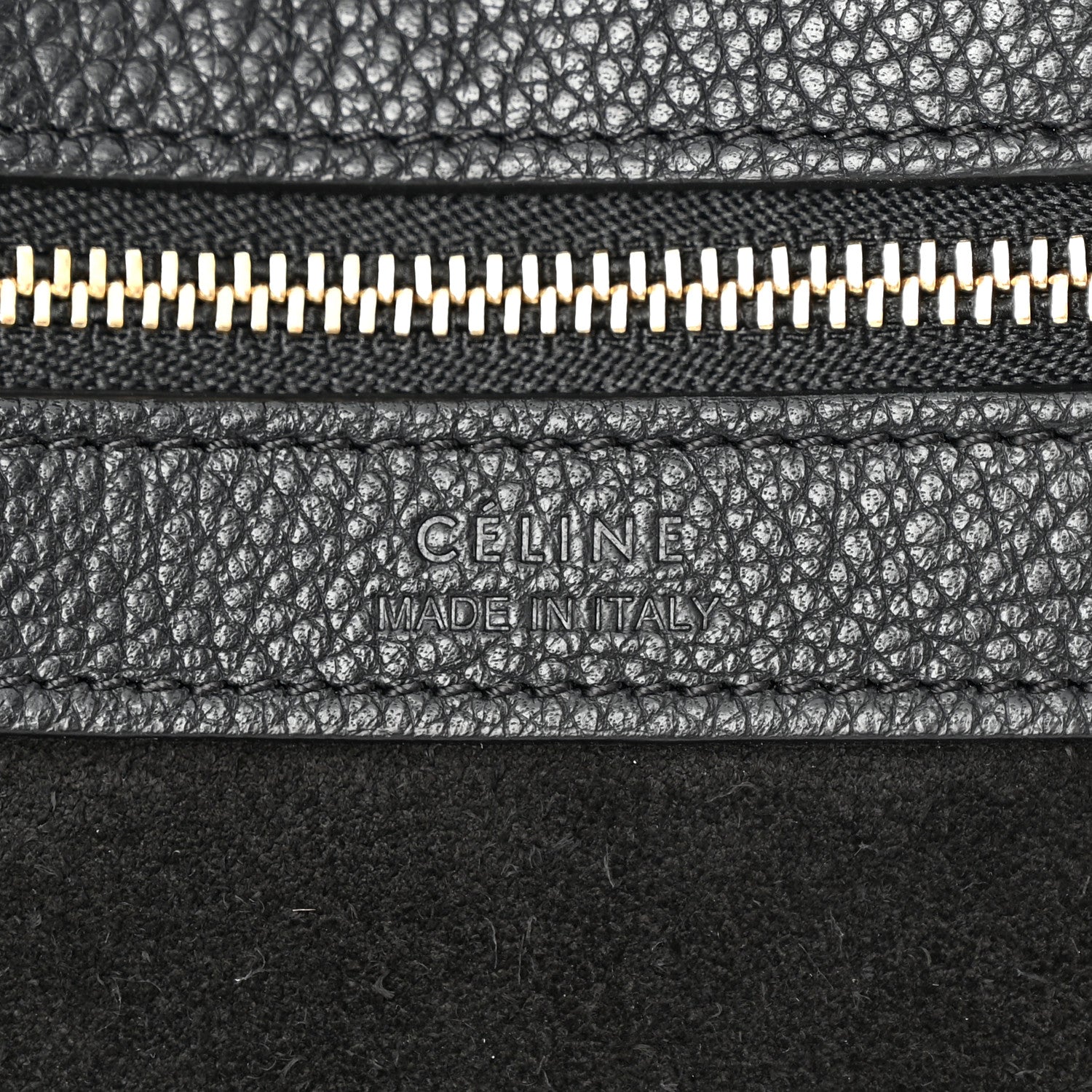 Celine Soft Grained Calfskin Small Belt Cabas Phantom Black 6 of 10