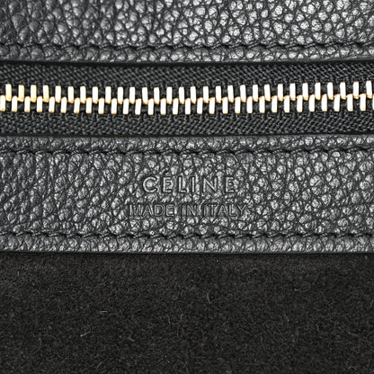 Celine Soft Grained Calfskin Small Belt Cabas Phantom Black 6 of 10