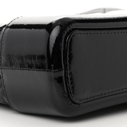 Chanel Patent Goatskin Quilted Medium Gabrielle Hobo Black 9 of 16