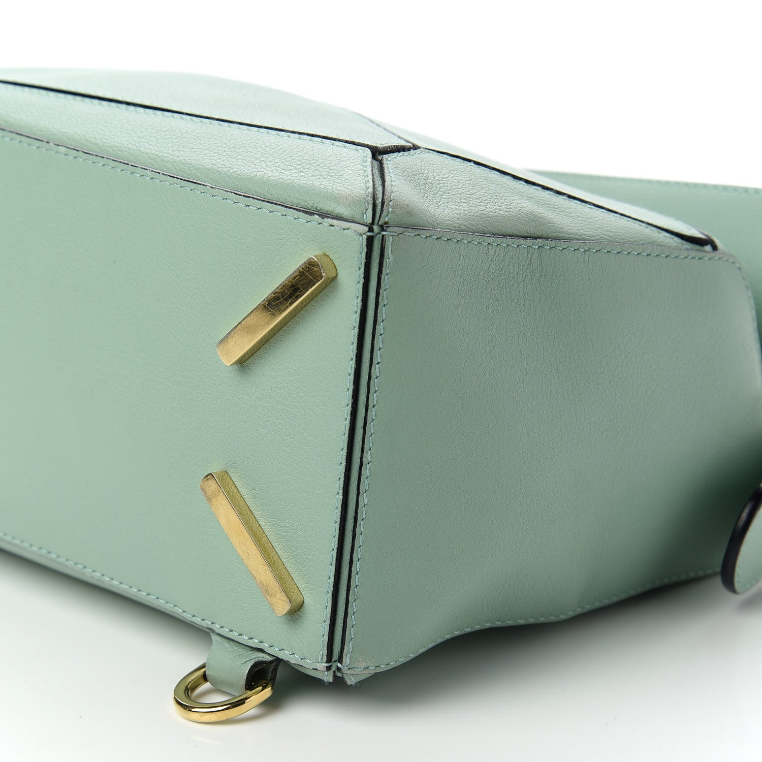 Loewe Calfskin Small Puzzle Bag Sea Water Green 7 of 11