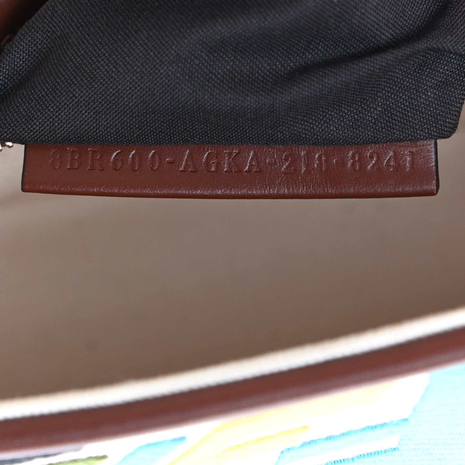 Fendi X SARA COLEMAN Canvas Vitello King Seta FF Fish Eye Embroidered Baguette Grezzo Multicolor Ghianda 7 of 12