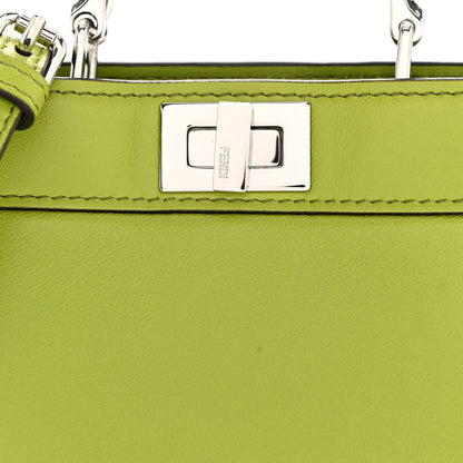 Fendi Shiny Nappa Nano Peekaboo Maxi Handle Satchel Wasabi 7 of 9