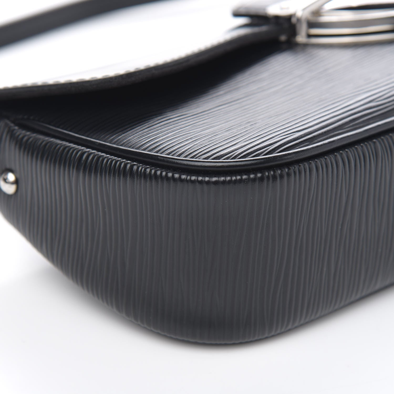 Louis Vuitton Epi Montaigne Clutch Black 7 of 9