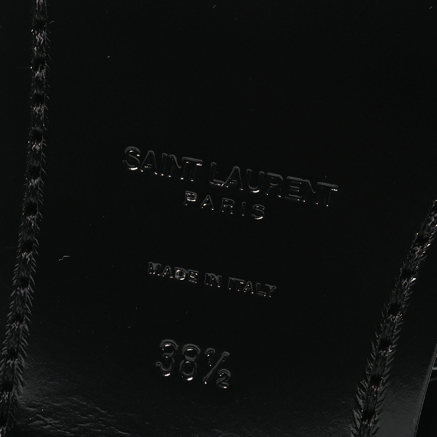 Saint Laurent Vitello Ruinart Hunt 25 Boots 38.5 Black 8 of 13