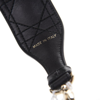 Christian Dior Lambskin Cannage Shoulder Strap Black 5 of 5