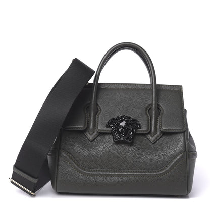 Versace Calfskin Medium Palazzo Empire Bag Verde Scuro Black 1 of 10