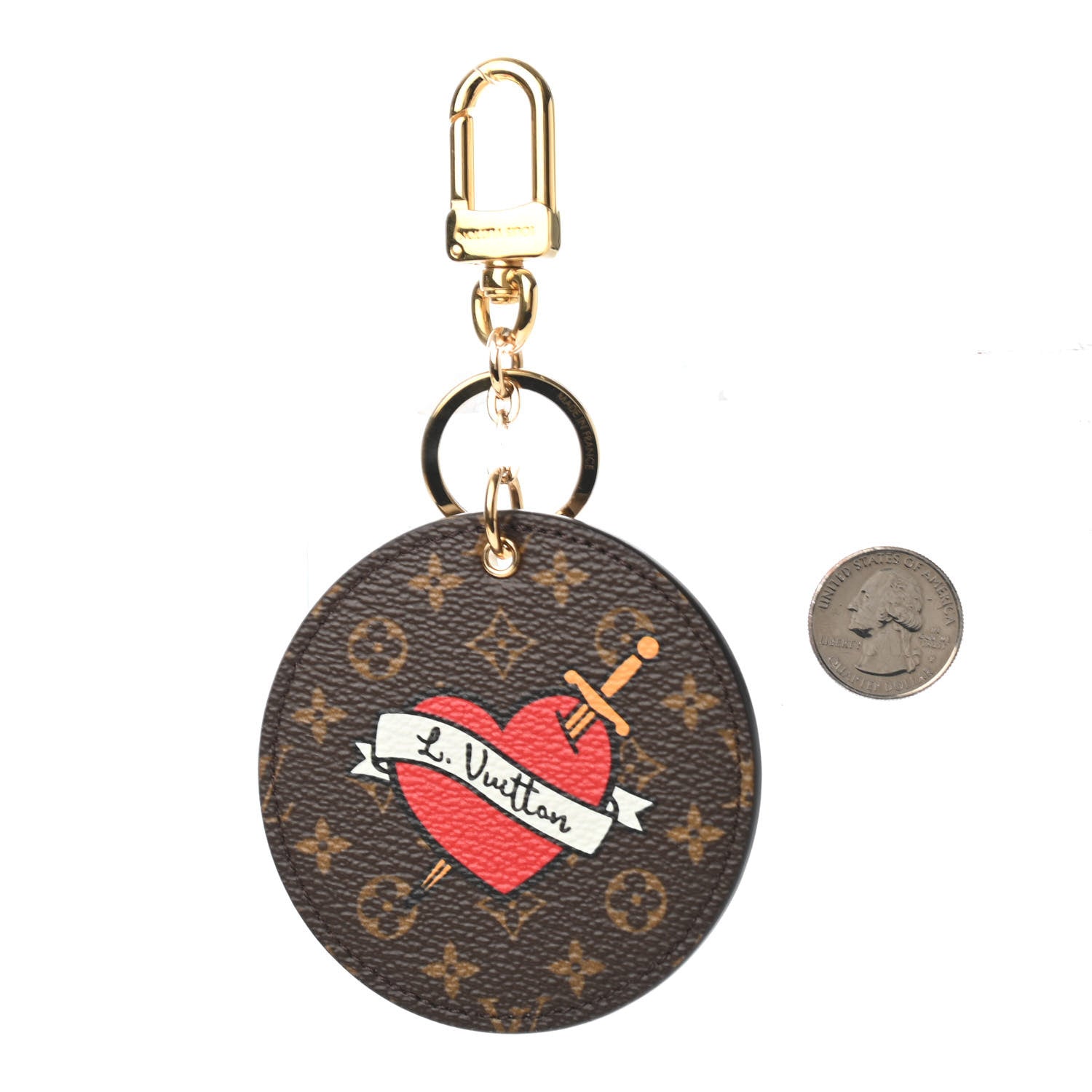 Louis Vuitton Monogram Stories Bag Charm Key Holder 2 of 2