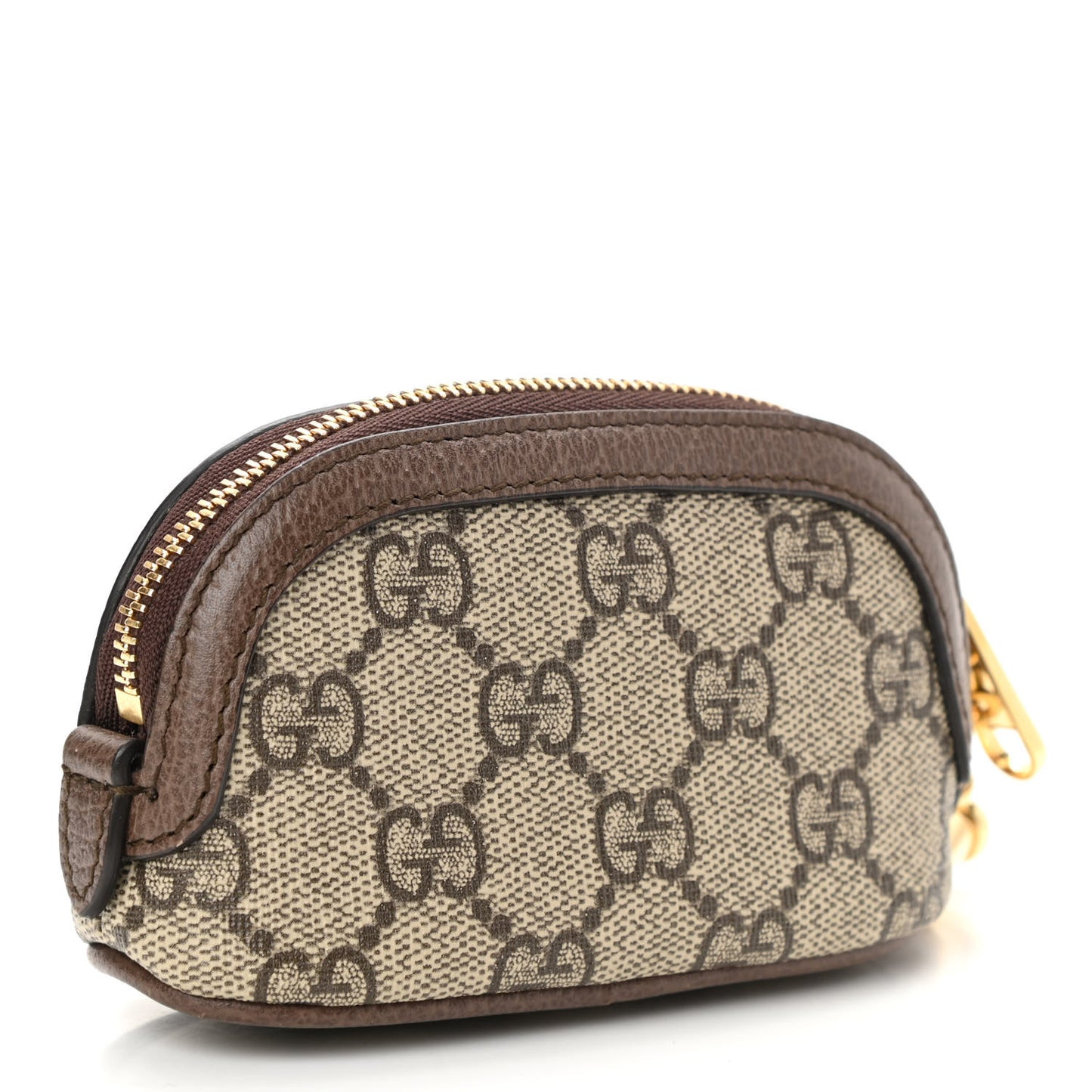 GG Supreme Monogram Web Ophidia Dome Key Pouch Beige New Acero