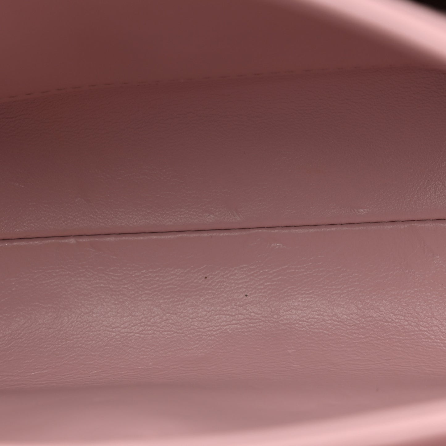 Lambskin Quilted Mini Color Match Flap Light Pink