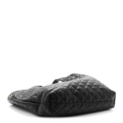 Saint Laurent Lambskin Quilted Maxi Icare Shopping Tote Black 5 of 11