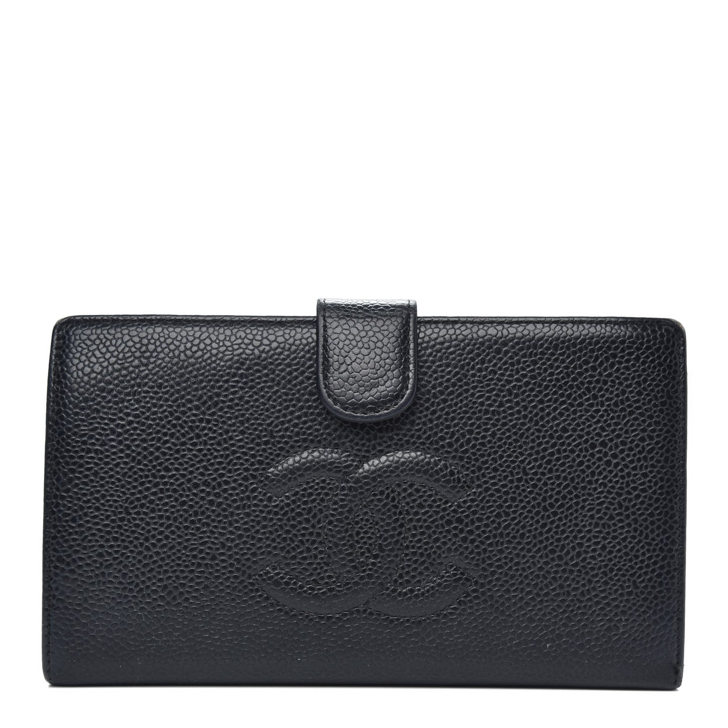 Caviar Timeless CC French Wallet Black
