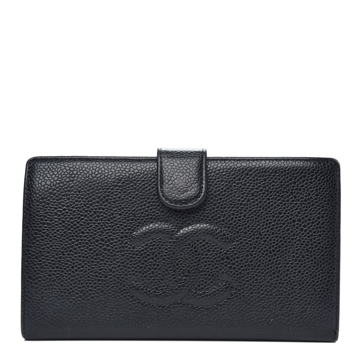 Chanel Caviar Timeless CC French Wallet Black 1 of 12