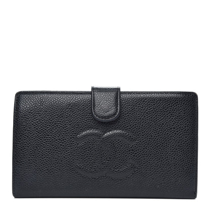 Chanel Caviar Timeless CC French Wallet Black 1 of 12