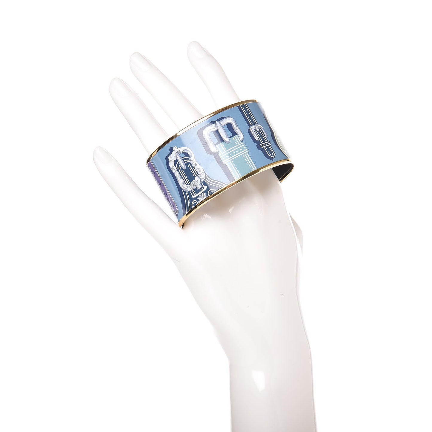Enamel Printed Harnais Des Presidents Extra Wide Bracelet 65