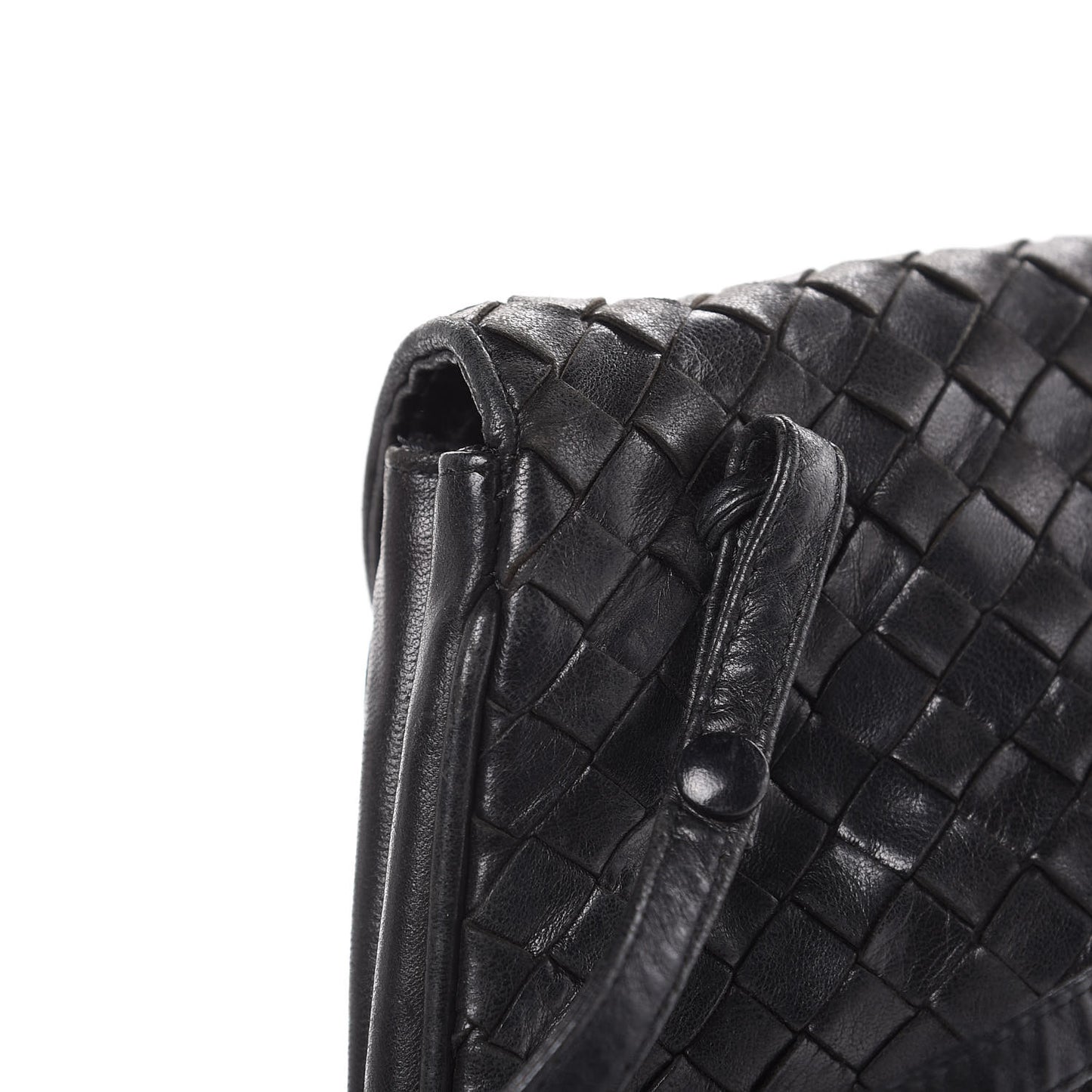 Nappa Intrecciato Crossbody Black