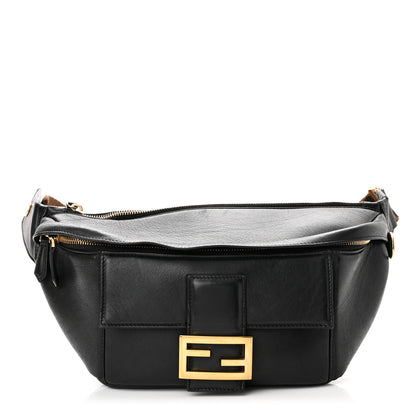 Fendi Nappa Apolo Baguette Belt Bag Black Tobacco 1 of 6